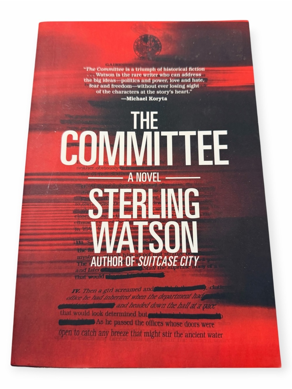 Sterling Watson The Committee Novel Florida Historical Fiction Paperback